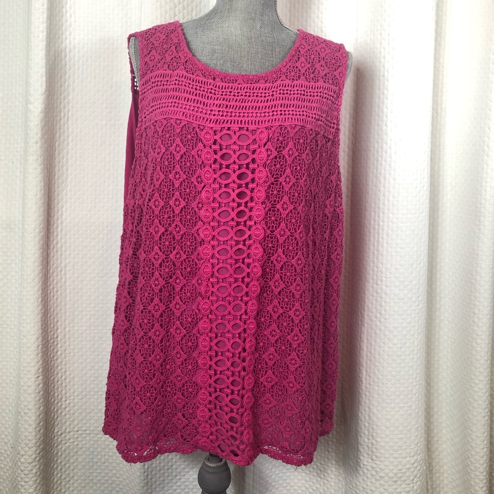 New Directions crochet blouse. Size 2X